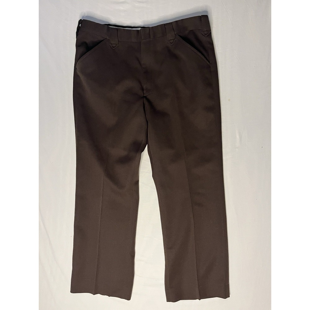 Vintage Sheplers Cowboy Dress Jeans Men's Size 40x30 Brown Boot Cut Pleated
